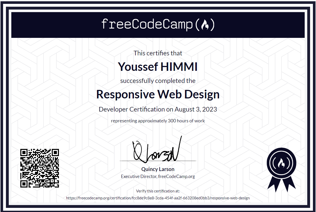 Responsive Web Design Certificate